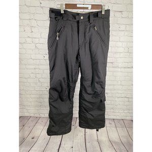 Turbine Boardwear Solid Black Adjustable Waist Ventilated Pants Girls L